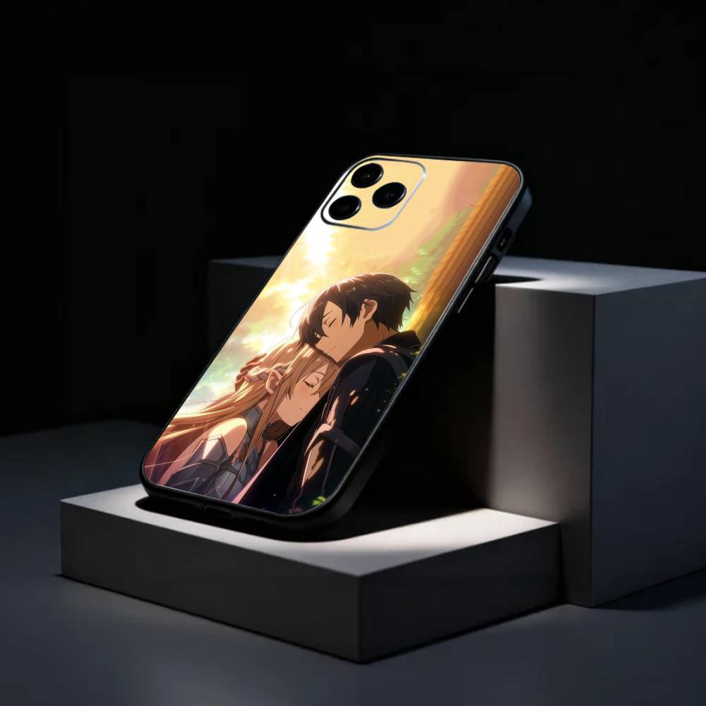 VRMMORPG Sword Art Online Phone Case Silicone Soft For IPhone 17 16 15 14 13 12 11 X XR Plus Pro Max Plus