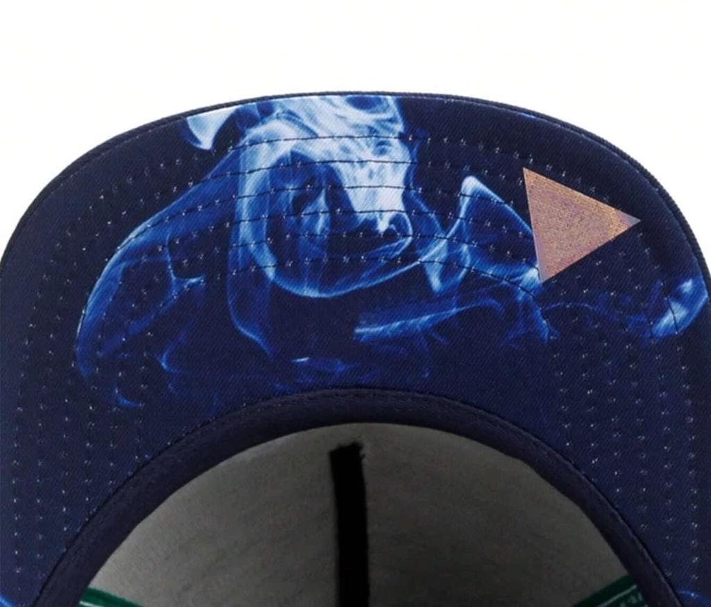 Sproutsy Streetwear Snapback Flat Visor Straight Stoned Men's Hat, Cap,