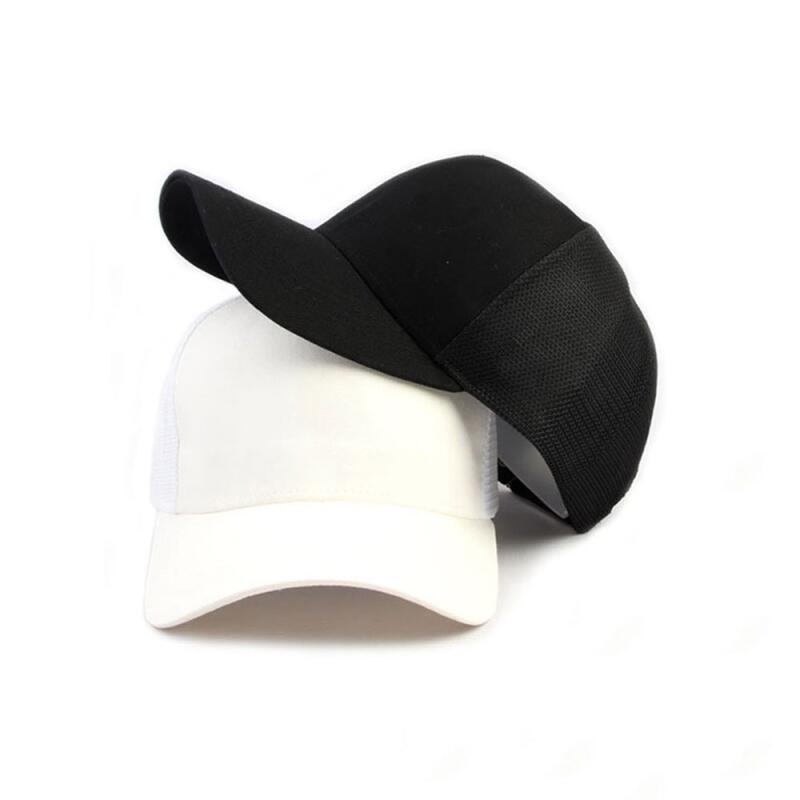 Oversized plain mesh hat with pentagonal mesh baseball cap XL