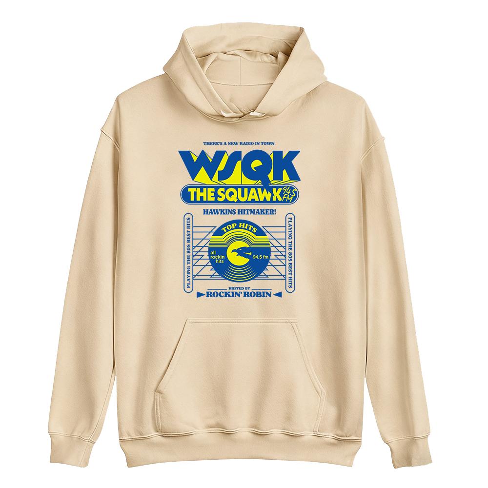 WSQK The Squawk 94.5 FM Bluzy Beam Me Up Place Sucks Nadrukowane Bluzy z Długim Rękawem z Kapturem Odzież Unisex