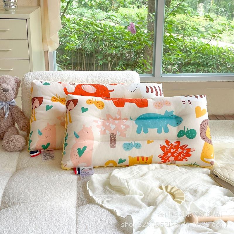 Cotton Cartoon Children's Pillow Core Soothing Beanie Pillow Removable Washable Kindergarten Children Adult Pillow