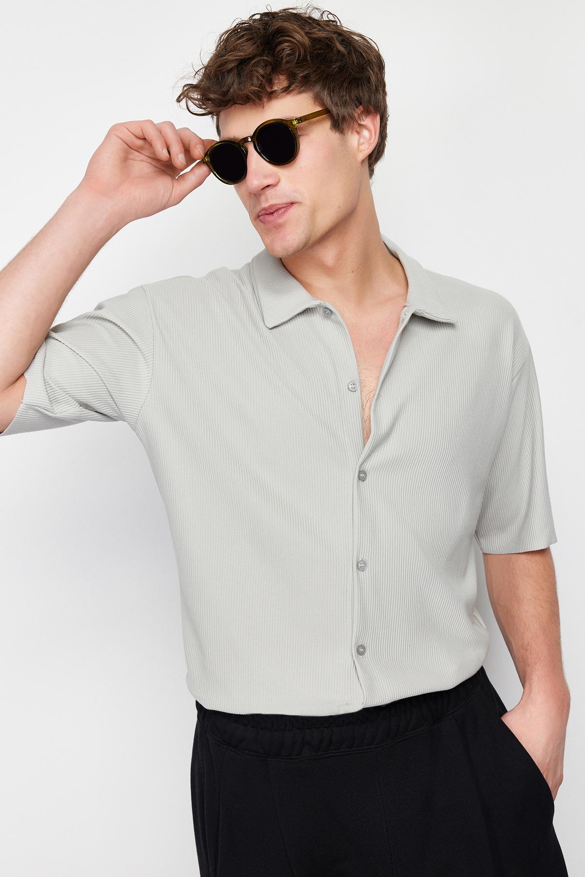 

Мужская модная новая рубашка Stone Regular Fit, повседневная удобная трикотажная рубашка L алиса синий