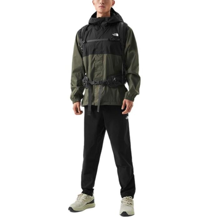 The North Face Solid Color Lace-Up Casual Tapered Knit Sports Pants Unisex bottoms Black NP6NQ04J
