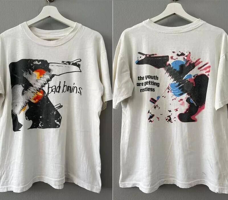 Bad Brains Band - The Youth Are Getting Restless 2 Side Unisex Tshirt Reprint Unisex T-Shirt M