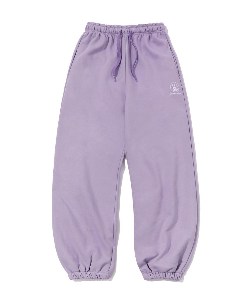 WYSE Symbol Logo Sweat Jogger Pants Lavender