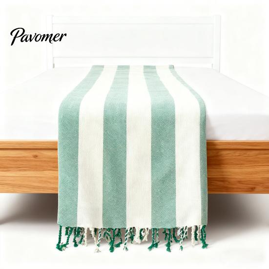 Thin Beach Towel Turkish Striped Print Quick-Drying Sand-Free Swimwear Accessory Large Size