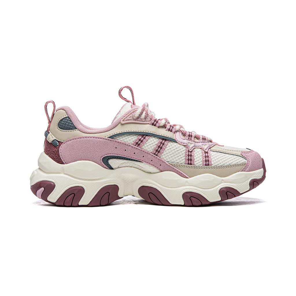 Li-Ning Cat Paw Lite 3 Simple Comfortable Shock Absorbing Wear Resistant Low Top Casual Shoes Women sneaker Light-Pink AGCW174-1
