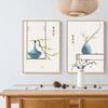 Traditionelles chinesisches Poster, Blumenvase, Wandkunst, Leinwandmalerei, minimalistischer Druck, Wandbilder für Wohnzimmer, Wohnkultur