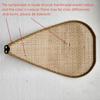 Japanese Style Rattan Penant Lamp Weaving Petal Willow LED Chandelier Bedroom Tea Dining Room Island Indoor Lighting Decor