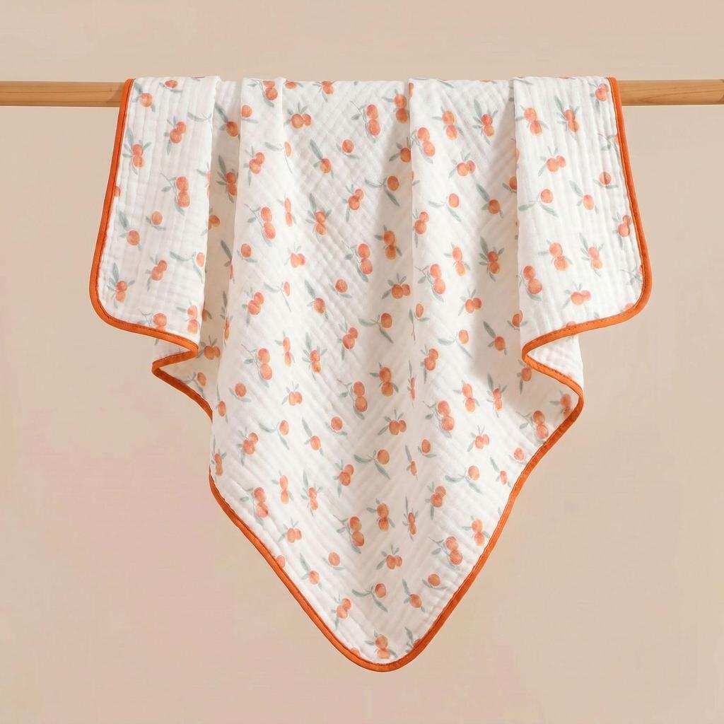 Class A Newborn Bath Towel - Pure Cotton, 6-Layer Gauze, Quick-Dry, Highly Absorbent