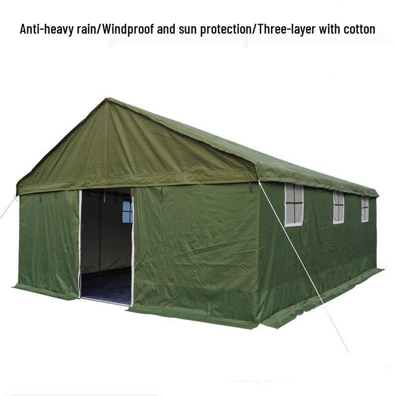 Heavy-Duty Canvas Disaster Relief Tent
