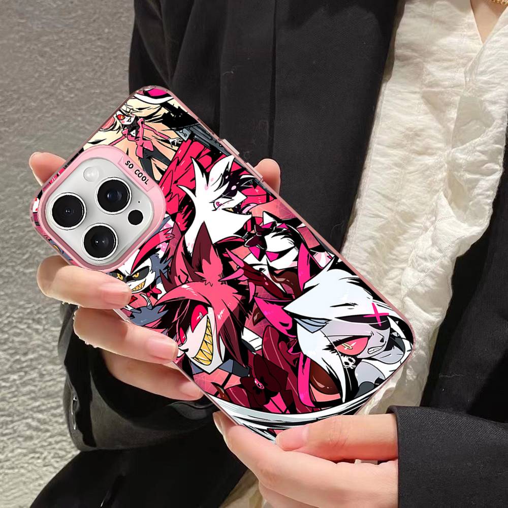 

Мультяшные чехлы для телефона H-Helluva Boss Для iPhone 17 16 15 14 13 12 11 Plus Pro Max Pro Цветные матовые чехлы iPhone 16pro max