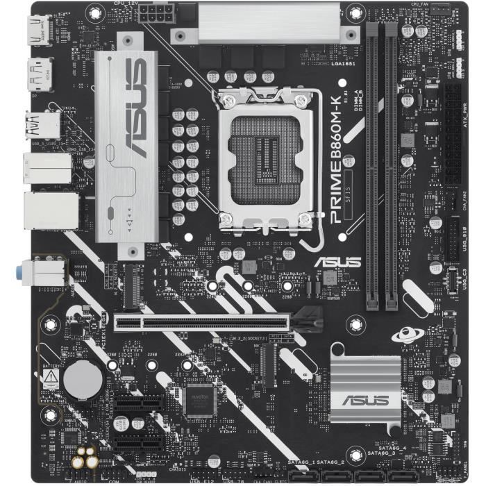 Carte mère - ASUS - PRIME B860M-K - Intel B860 LGA 1851 (Socket V1) micro ATX