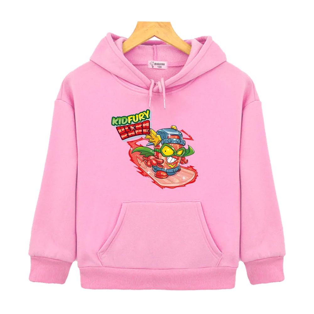 

Супер Зингс SuperZings Мультяшные Толстовки Детские Каваи Графический Принт Свитшоты Осень/Зима Одежда для Мальчиков и Девочек Sudaderas 130 розовый