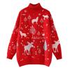 Cozy Retro Hong Kong Style Pullover Sweater - Women's High Neck, Thickened, Trendy Autumn/Winter Wear