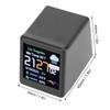 LCD Digital Display Desktop Electronic Clock with Calendar, Weather and Temperature Forecast Station, WiFi Network Support (Black)