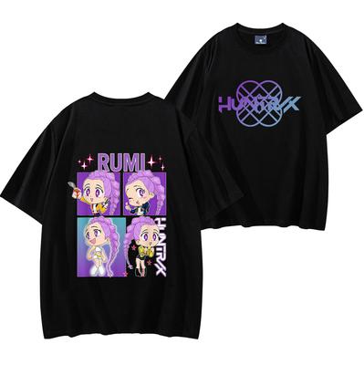 Rumi Kpop Dämonenjäger Unisex T-Shirt Rumi Shirt Dämonenjäger T-Shirt Männer Frauen Kurzarm Streetwear Hip Hop Oberteile