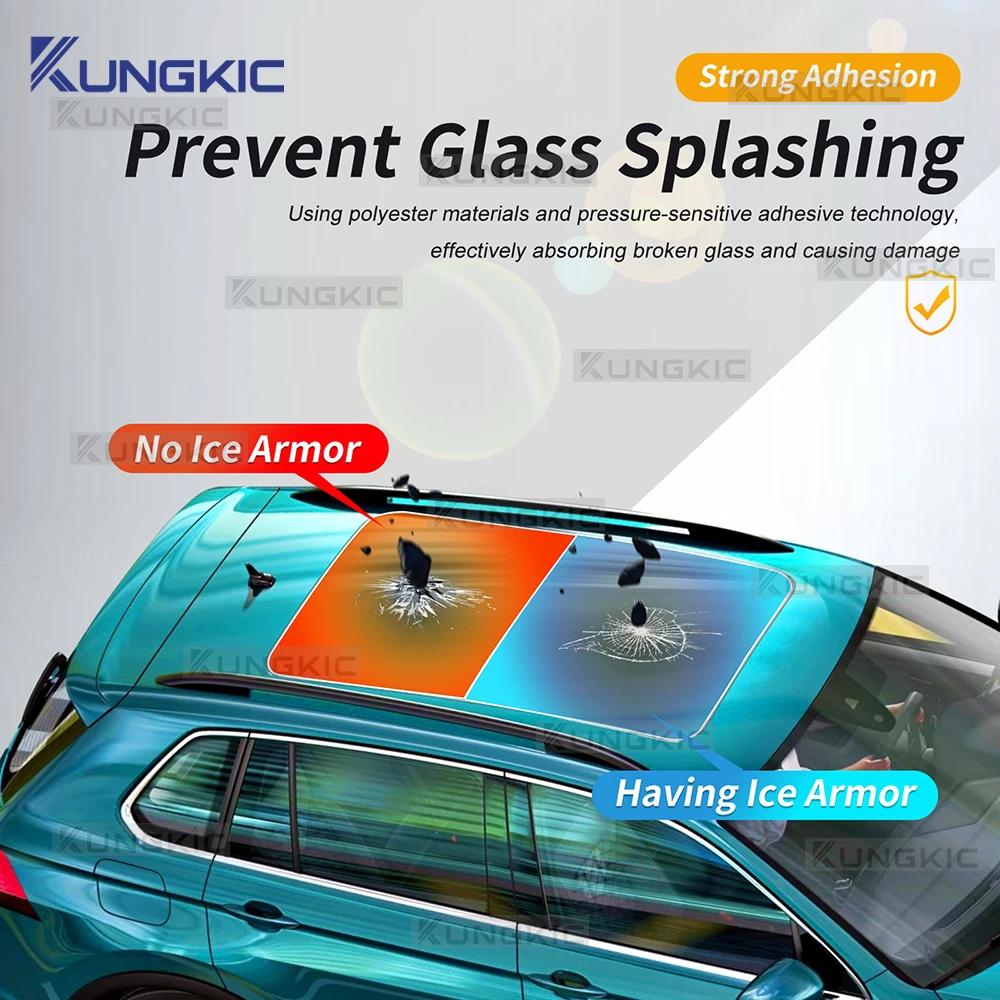 For Volkswagen Tiguan L R-Line 2024 2025 2026 Car Window Sunroof Sticker Roof Film Ice Armor Sunshade Film Decal Modification