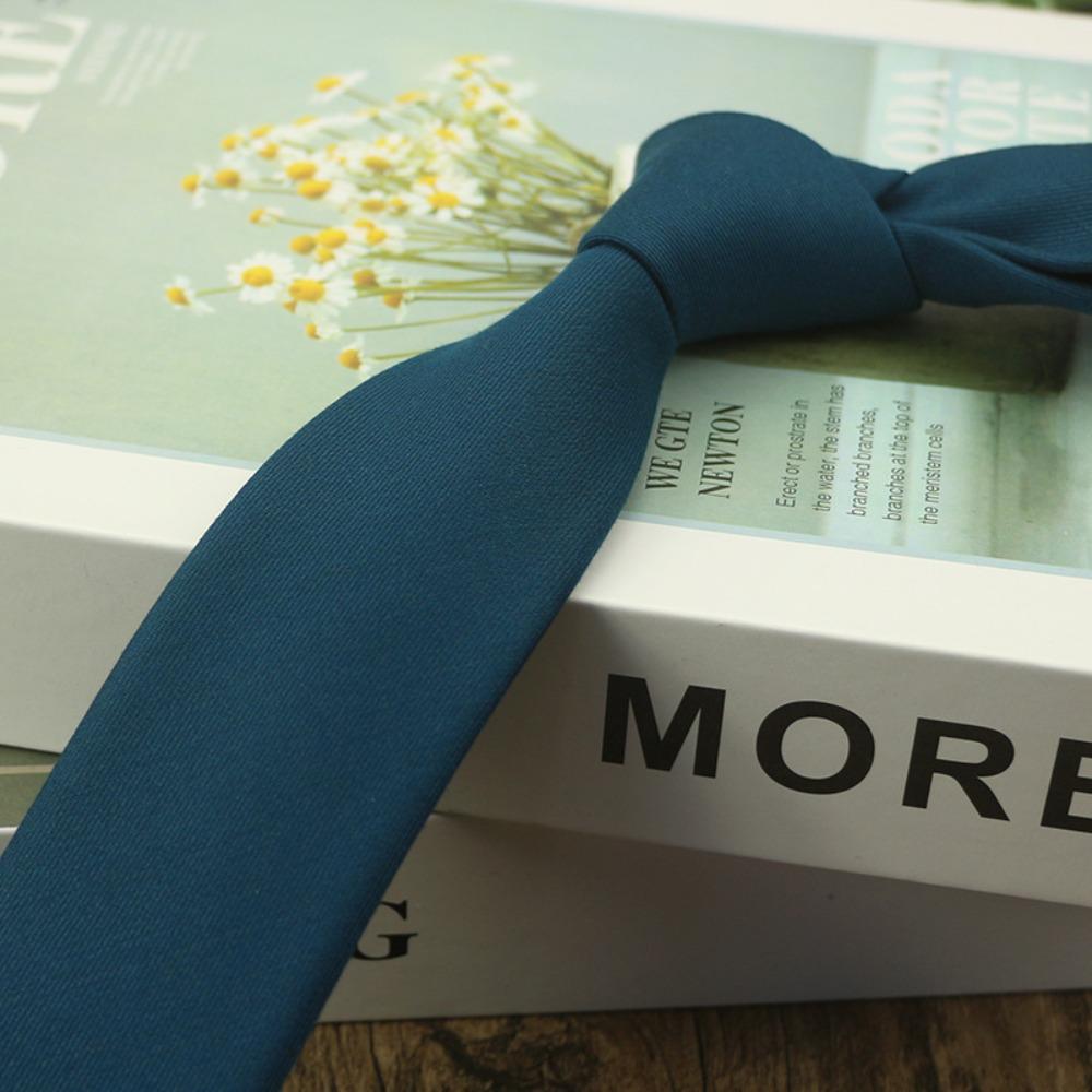 

Регулируемый галстук однотонный аксессуар для делового костюма подарок на День отца озеро синий