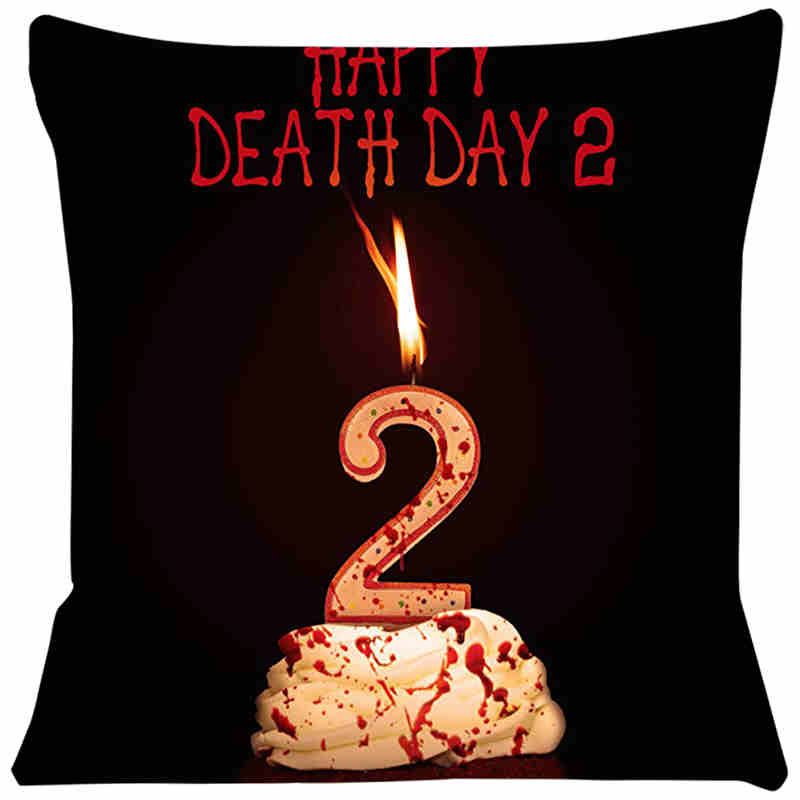 Happy Death Day Cushion Cover Decorative Pillowcase Chair Seat Square Car Pillow Cover Home Living Textile SJ208