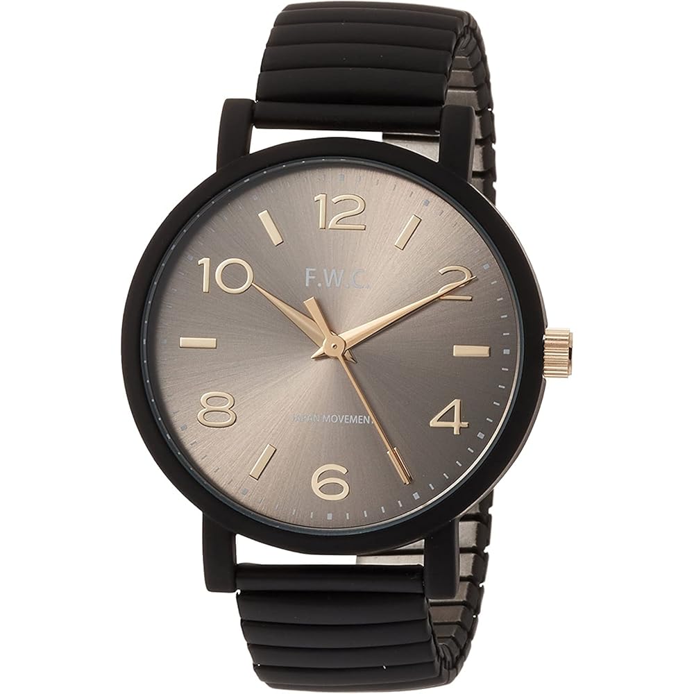 Fieldwork Analog Watch Oleo Gray Accordion Metal Band DT129p-3 Women s Black