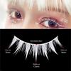 3Pairs Cross Strip White Eyelashes for Cosplay Makeup Natural Looking Long Lashes