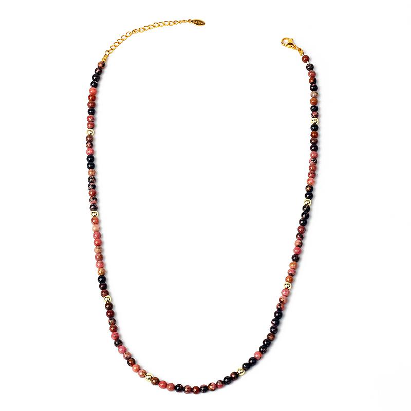 Reiki Nature Stones Necklaces for Women Fashion 4mm Bead Agates Quartz Crystal Lapis Lazuli Choker Men Female Jewelry Party Gift