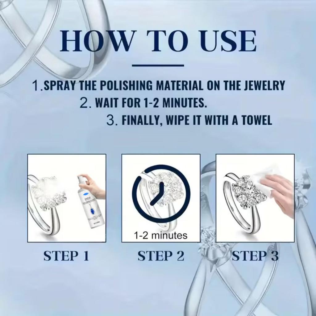 100ml JEWELRY POLISHINGAGENT Spray To Quickly Repairs And Protects The Metal Surface Of Jewelry