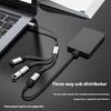 USB Type C To USB A OTG Splitter Cable for Simultaneous Charging Data Transfer 480Mbps Nylon Braided Cord