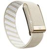 Diamond‑Embedded Wristband for Whoop 5.0 Nylon Woven Elastic Shiny Band Full‑Diamond Bright Gold Metal U‑Frame Replacement Strap