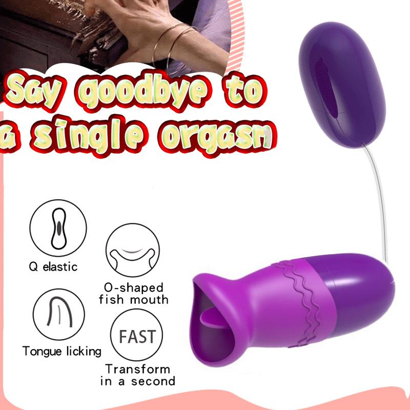 Female Masturbator Tongue Licking Vibrator USB Vibrating Egg G-Spot Vagina Massage Clitoris Stimulator Sex Toys For Women Shop