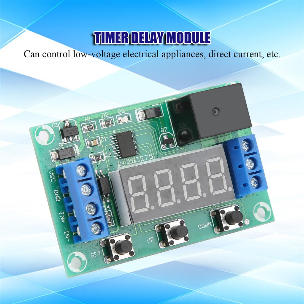 YX-SJ13 Time Relay Module 20A Timer Delay Cycle Control Board 31 Working Modes(5V )
