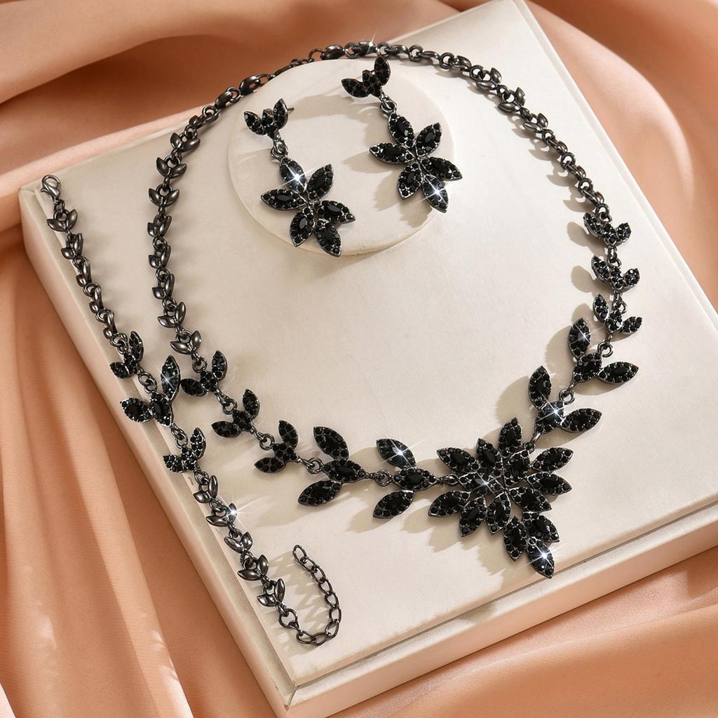 Jewelry Bridal Necklace Set Fashion High-End Crystal Wedding Dress Banquet Dress Jewelry