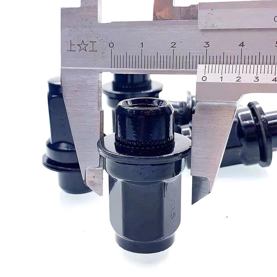 Wooeight 5Pcs Wheel Lug Nuts Carbon Steel Mag Seat Washer M12 Fit For Toyota Land Cruiser LC100 LC200 Tundra Lexus LX570 LX470