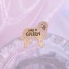 Golden Creative Retriever Metal Brooch Pin For Dog Lovers Unique Collectible Accessory