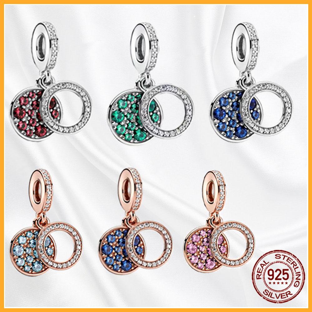 Authentic Copper Metal Heart Tree Sparkling Dangle Charm Bead Components Designed For Authentic Original Bracelet High Quality Fine Jewelry Bead