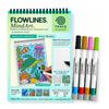 Easy Cartoon Coloring Book Educational Theme Drawing Art Book Fun Doodle Activity Book  For Adults