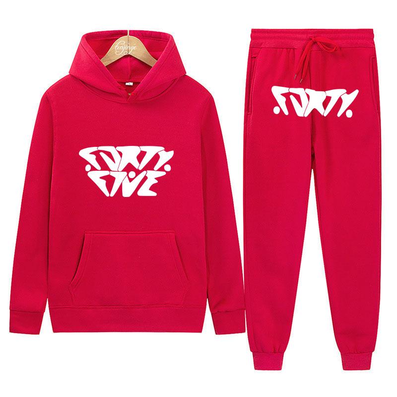 

Новий модний тренд 2023 року. Чоловічий светр-толстовка з трапецієподібним візерунком, плюшевий і потовщений повсякденний спортивний комплект XXXL