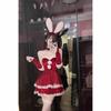 Christmas Robe Cross New Red Suit Bunny Costume Sexy Uniform Women's Pure Desire