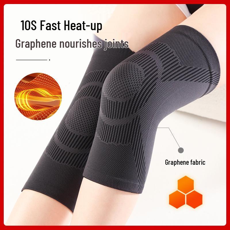 Wärmeerzeugende Kniebandagen für Wärme: Feuchtigkeitsabsorbierende und Kälteabweisende Ärmel für Gelenkkomfort älterer Menschen im Winter, Unisex-Design