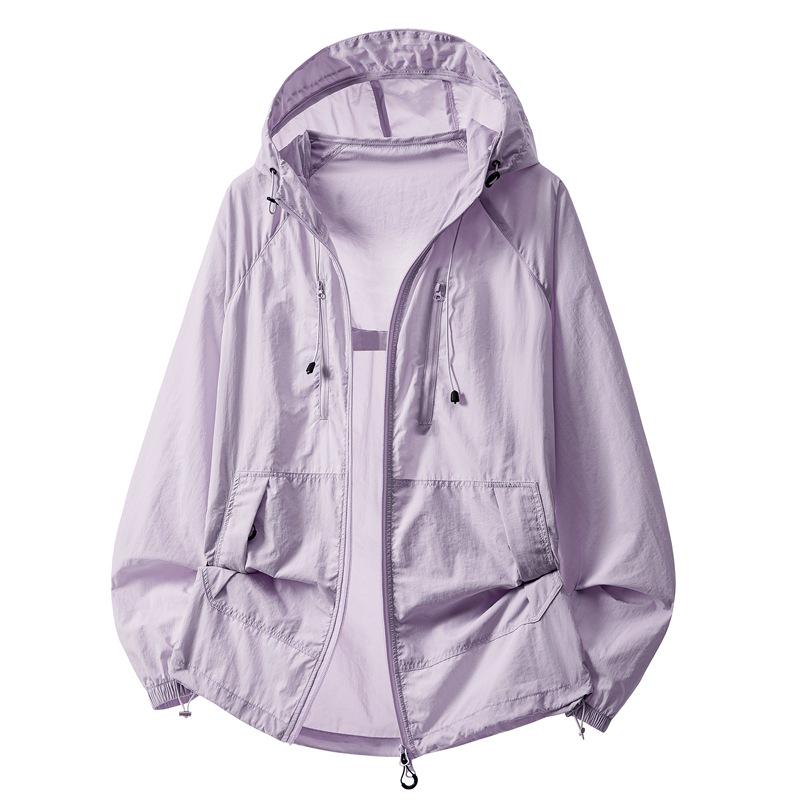 Unisex UPF50+ Ice Silk Sun Protection Hooded Jacket - Lightweight, Breathable, Summer Outerwear