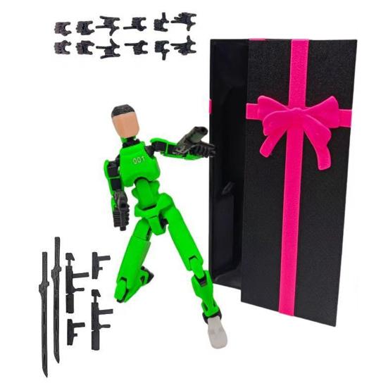 3D Printed Robot Action Figure with Accessories Movable Joints Demon