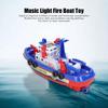 Urhomy Fire Boat Toy, Fountain Toy Ship with Music and Lights, Fireboat Toy, Water Spraying Ship Model, Electric Toy Ship Model, Fire Boat Toy,