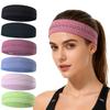 Fascia Sportiva Monocolore Semplice per Uomo Donna Base Antiscivolo Assorbi Umidità Allenamento Corsa Yoga Fascia per Capelli Fascia Elastica