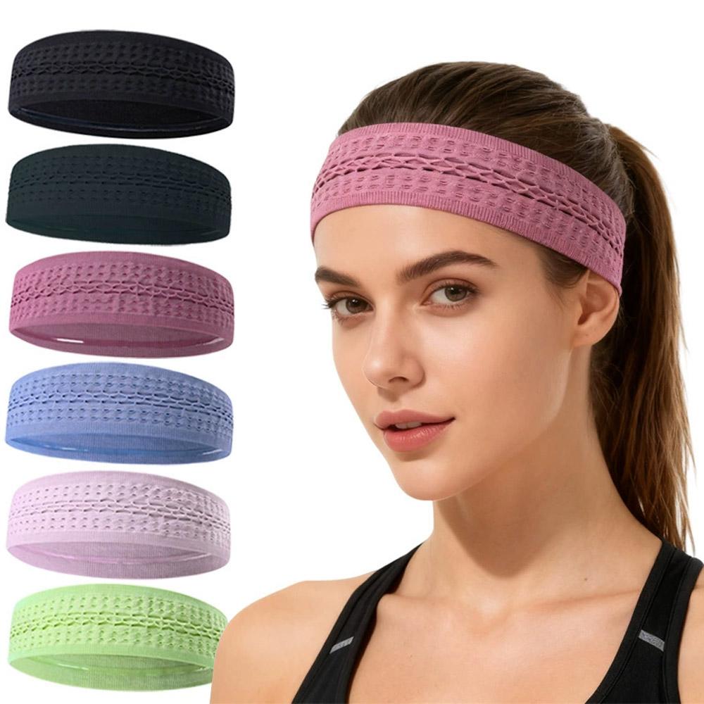 Fascia Sportiva Monocolore Semplice per Uomo Donna Base Antiscivolo Assorbi Umidità Allenamento Corsa Yoga Fascia per Capelli Fascia Elastica