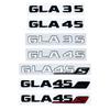 GLA35/GLA45/GLA45S Turbo 4MATIC+ Black/Silver Letters Emblem - for X156 Fender & Trunk Sticker