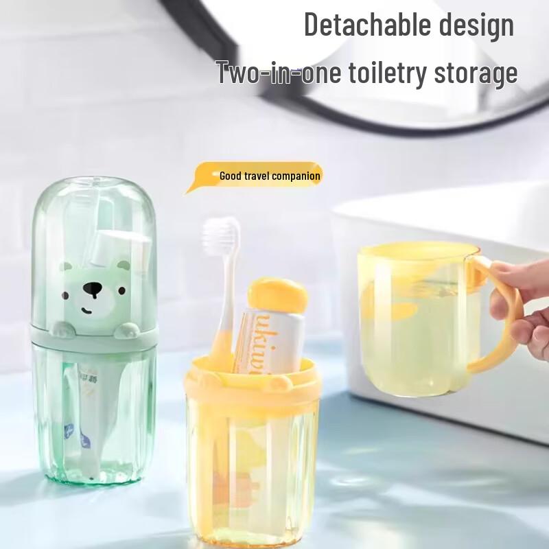 Portable Travel Toothbrush Holder & Rinse Cup