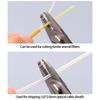 Professional 4 Port Fiber Cable Stripping Tool Adjustable Jaw Spring Mechanism Kevlars Shear Function