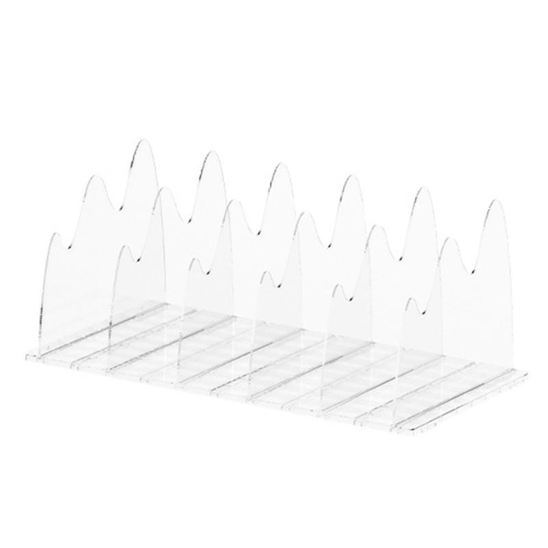 Space Saving Bag Display Organizers Adjustable Acrylic Shelf Divider Storage Organizers For Bags And Accessories