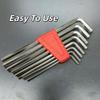 8Pcs Allen Wrench Allen Key Automotive Repair Tool Set Home Hand Job Tools Metric Wrench Inch Wrench L Wrench Keys Size